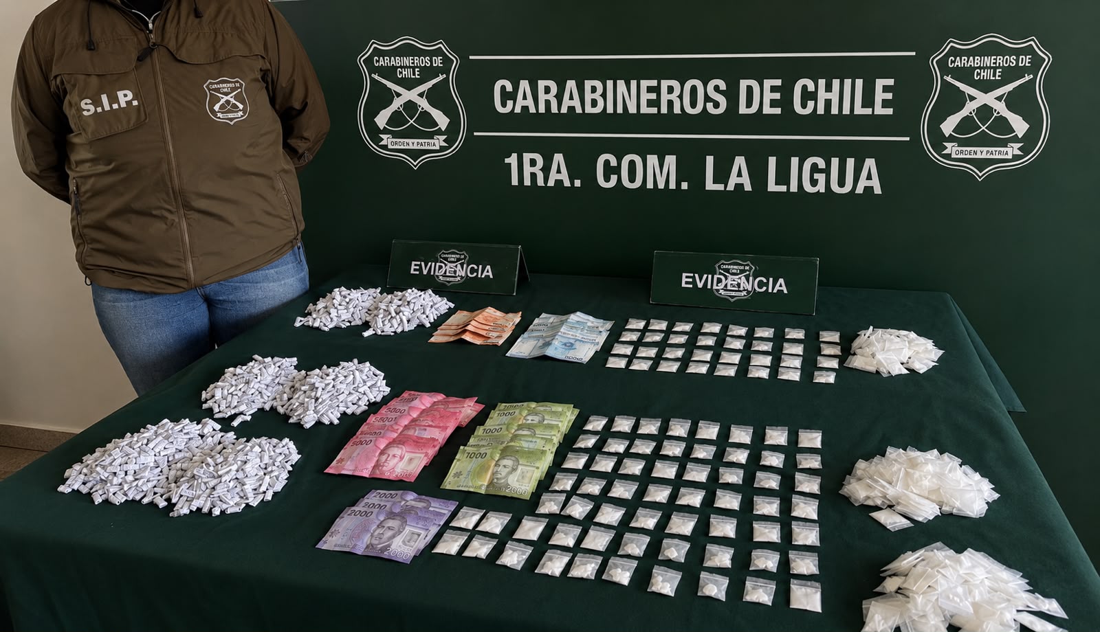Operativo termina con dos detenidos y droga incautada avaluada en $2,7 millones en La Ligua