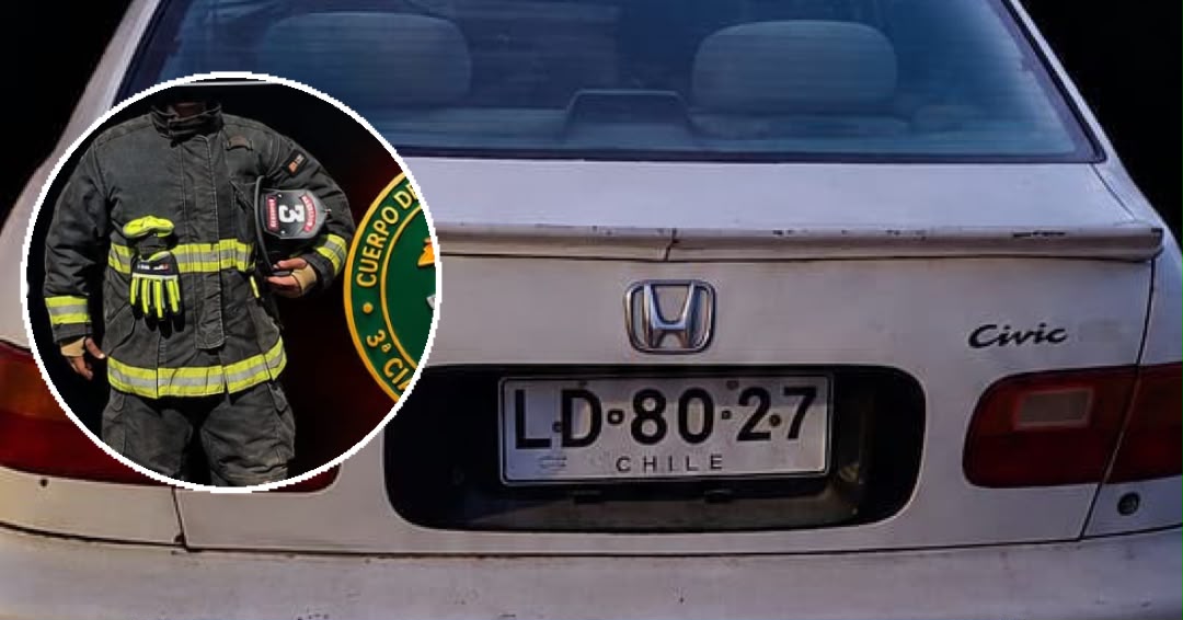 Roban vehículo de bombero con todo su equipamiento en pleno centro de Limache